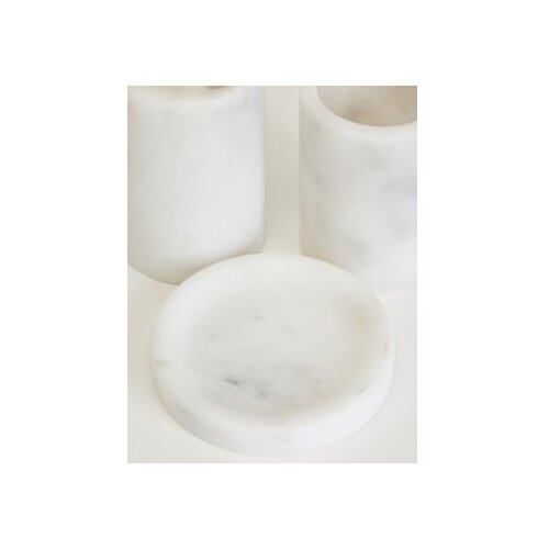 Wallxpert kupatilo set (3 dela) flora white matte gold Slike