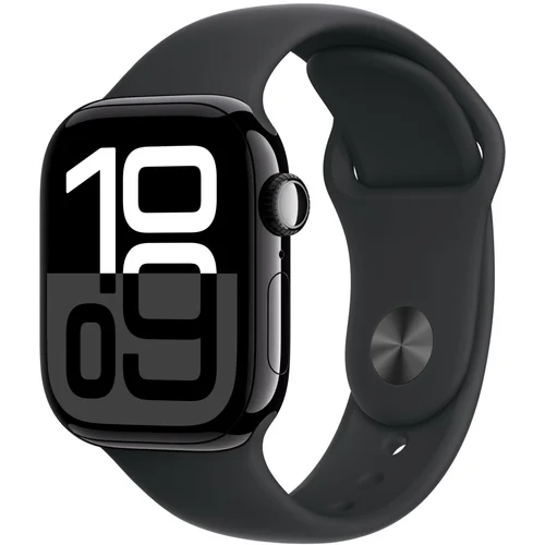 Apple Watch Serija 10 GPS 42mm S/M Crna MWWE3QF/A aluminijasta škatla Crno športno zapestje