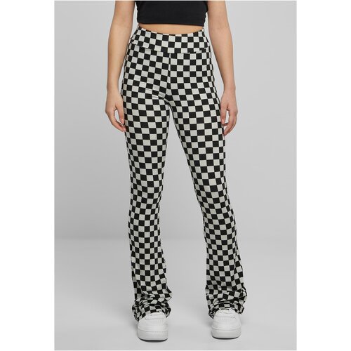 UC Ladies Ladies Checked Boot Cut Leggings black/lightasphalt Slike