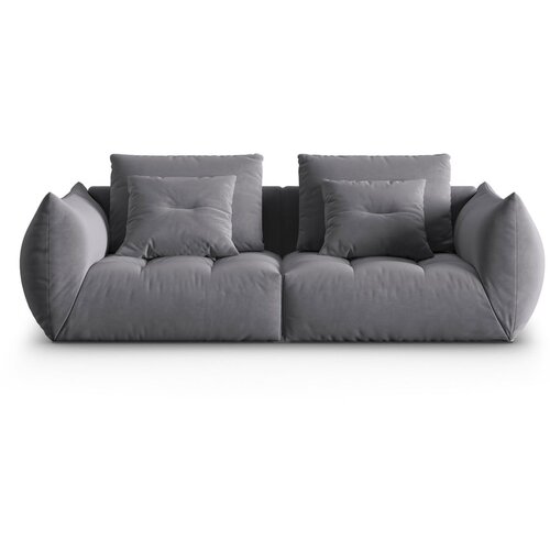 Micadoni Tamno siva sofa od boucl&amp;eacute; tkanine 232 cm Bloom &amp;ndash; Home Slike