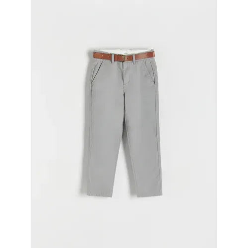 Reserved - Chino hlače s remenom - light grey
