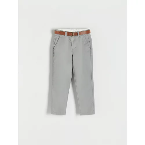 Reserved - Chino hlače s remenom - light grey