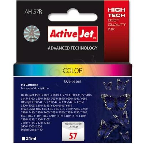 Activejet barvno črnilo HP 57 AH-57R Slike
