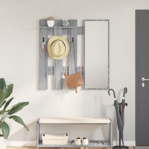 vidaXL Nadwyčajna obešalnik za plašče Siva sonoma 100 x 10 x 100 cm Cene