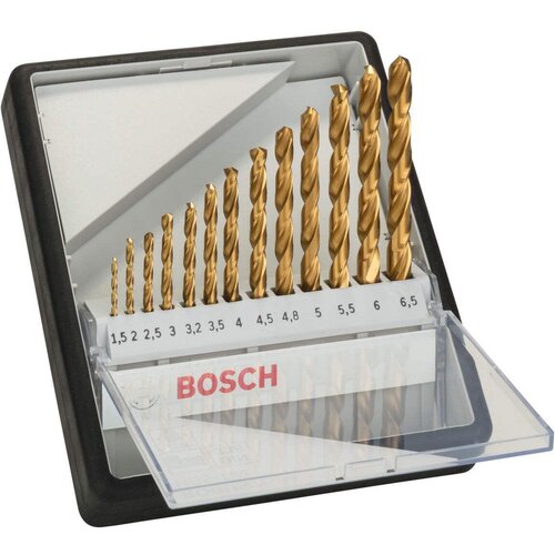 Bosch 13-delni Robust Line set burgija za metal HSS-TiN, 135&deg; 1,5; 2; 2,5; 3; 3,2; 3,5; 4; 4,5; 4,8; 5; 5,5; 6; 6,5 mm, 135&deg; - 2607010539 Cene