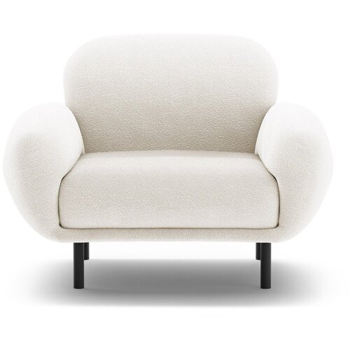 Micadoni Bijela fotelja od boucl&amp;eacute; tkanine Poppy &amp;ndash; Slike