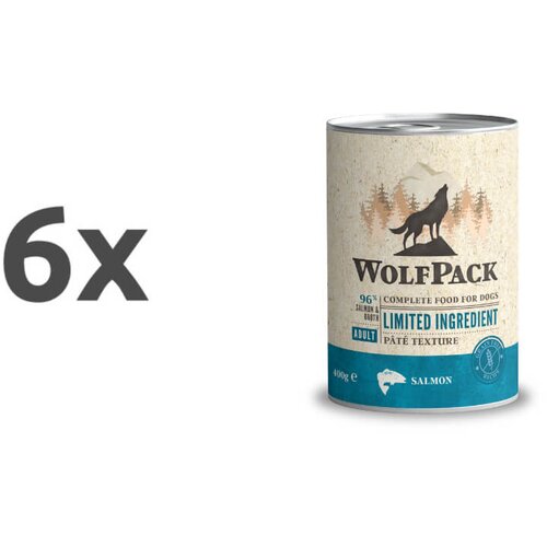 WolfPack Limited Ingredient Adult - losos 6 x 400 g Cene