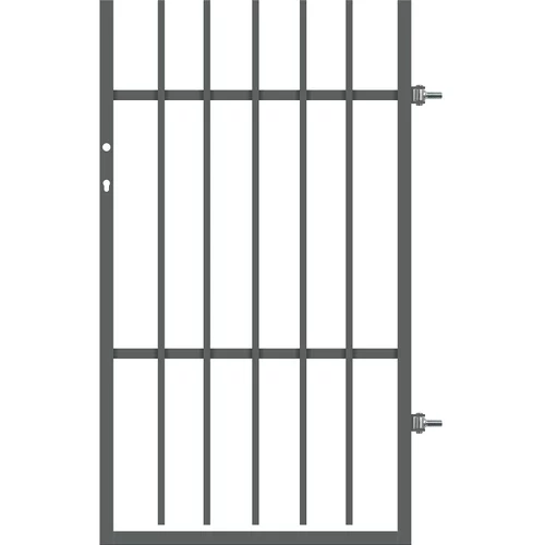 x ograjna vrata polbram tom (90 x 150 cm, desna, pocinkana)