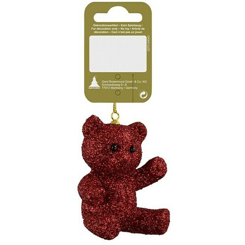  ukrasi za božićno drvce (visina: 7 cm, crvene boje, plastika, 1 kom.) Cijene