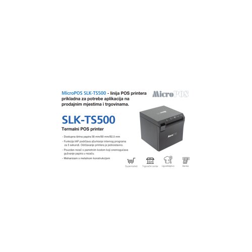MicroPOS SLK-TS500 term.USB+ethernet,crni Slike