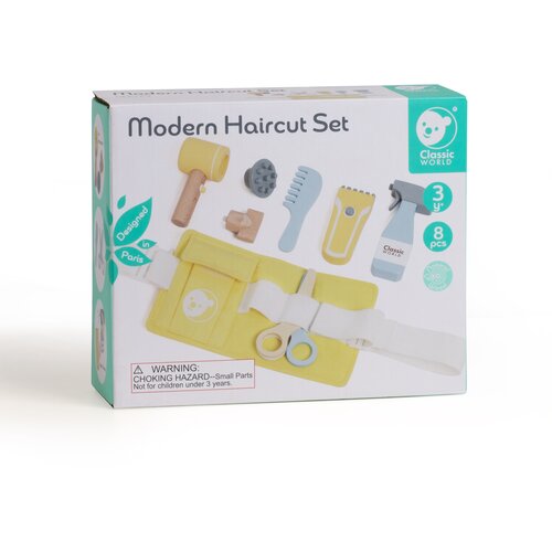 Classic World Drveni Moderni set Frizer Slike