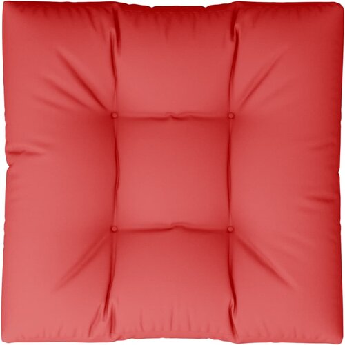  Jastuk za palete crveni 70 x 70 x 12 cm od tkanine Slike
