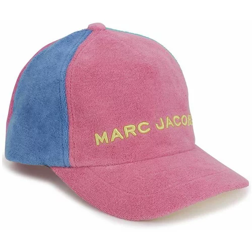 Marc Jacobs Otroška bombažna kapa roza barva