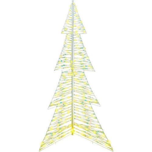 VidaXL Božićno drvce s 240 LED svjetlima Topla bijela 180 cm PET Slike