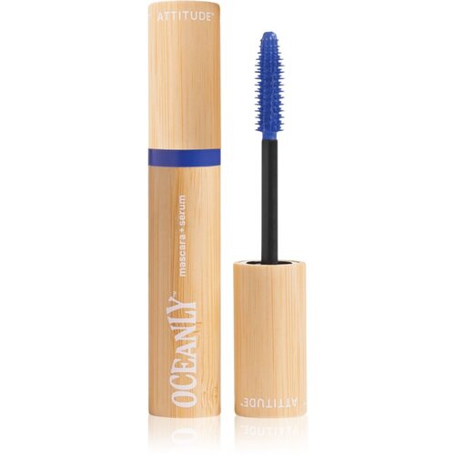 Attitude Oceanly Plastic Free Makeup maskara s serumom s hranilnim učinkom odtenek Blue 7 g Cene