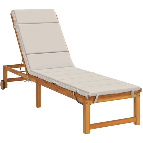  Jastučić za ležaljku GEMERT 100% poliester Bijela - Bijela 200 x 60 x 3 cm Melange Slike