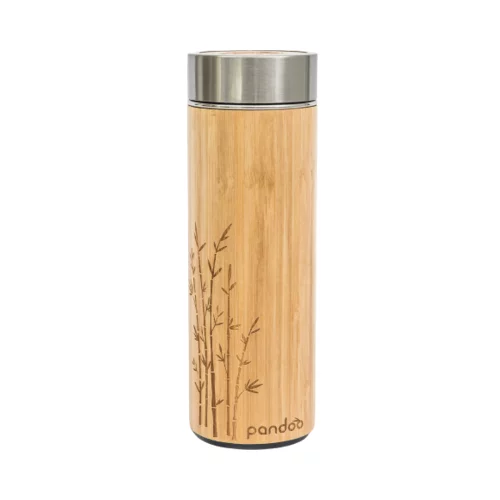 Pandoo Termo skodelica iz bambusa in nerjavnega jekla - 360 ml