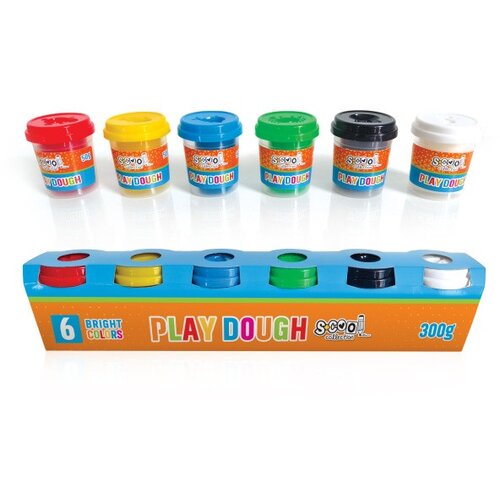 Scool masa za modelovanje Play dough SC2832, 6x50g Slike