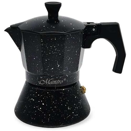 Maestro Talijanska Moka za Kavu Feel Maestro MR-1667-6 Crna Granit Aluminij 300 ml 6 &Scaron;alice Cijene