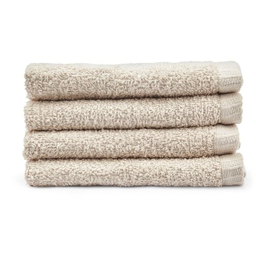 Catherine Lansfield Bež brzosu&amp;scaron;eći pamučni ručnici u setu 4 kom 30x30 cm Quick Dry &amp;ndash; Slike