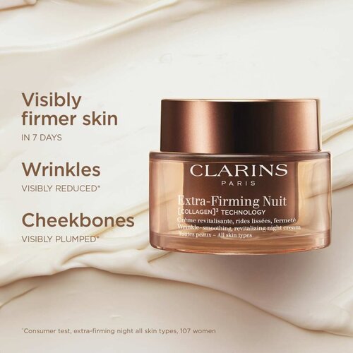 Clarins Extra-Firming Night Cream Refill nočna lifting krema proti gubam za vse tipe kože refill 50 ml Slike