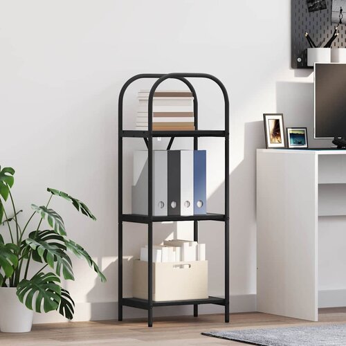 vidaXL Knjižna polica Črni hrast 40 x 30 x 109 cm Konstruiran les Cene