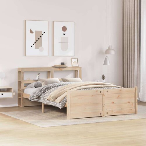 vidaXL Okvir za krevet s uzglavljem 150 x 200 cm borovina Cijene