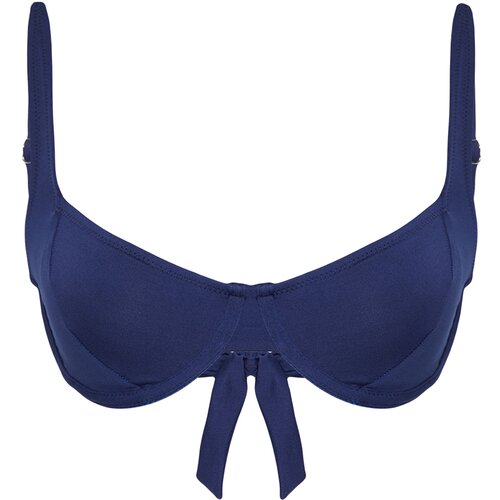 Trendyol Navy Blue Balconette Bikini Top Slike