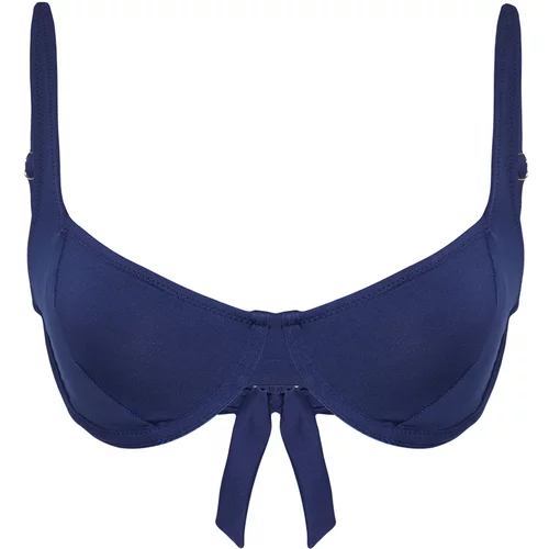 Trendyol Navy Blue Balconette Bikini Top