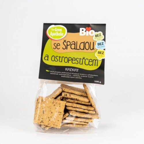Green Apotheke bio krekeri od pirovog brašna sa gujinim travom 100 г Cene
