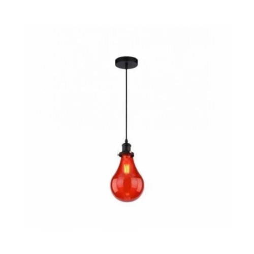 Vesta 266 VISILICA CHIC-PRETO/VM 1*E27 red glass Slike