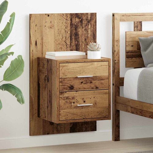 vidaXL Stenska nočna omarica 2 pcs Star les 48,5 x 32,5 x 80 cm, (5000091663) Cene
