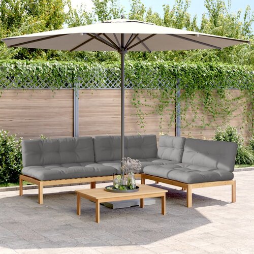 vidaXL 4-dijelni set vrtnih sofa od paleta s jastucima od drva bagrema Cene