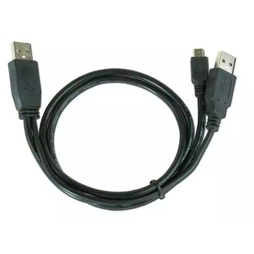 Gembird dual usb 2.0 a-plug to mini 5pina kabl 0.9m CCP-USB22-AM5P-3 Cene