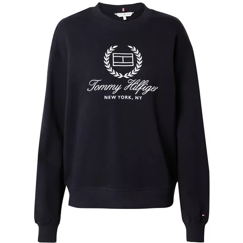 Tommy Hilfiger Sweater majica mornarsko plava / bijela