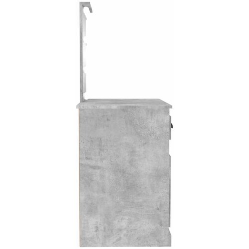  Toaletni stolić LED boja betona 90x50x132,5cm konstruirano drvo Slike