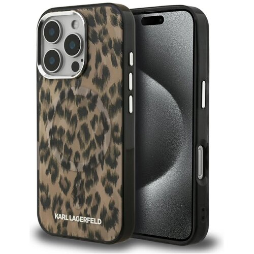 Karl Lagerfeld OVITEK Z LEOPARDJIM VZORCOM IML ZA MAGSAFE IPHONE 16 PRO MAX, (5000295987) Slike