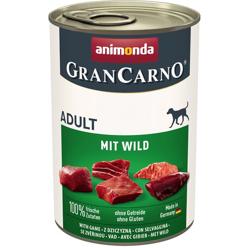 Animonda Varčno pakiranje GranCarno Original Adult 12 x 400 g - Z divjačino Cene