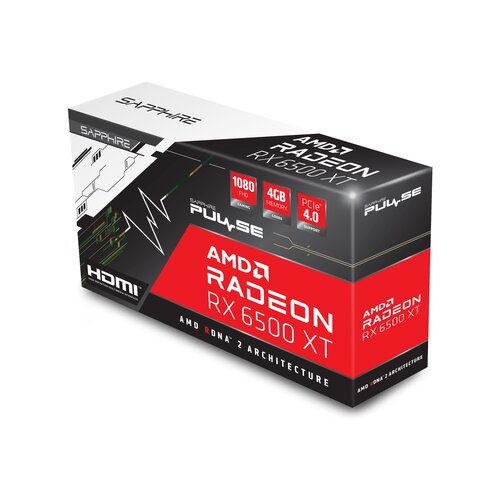 Sapphire amd radeon rx 6500 xt 4GB 64bit pulse rx 6500 xt gaming oc 4GB 11314-01-20G grafička kartica Slike