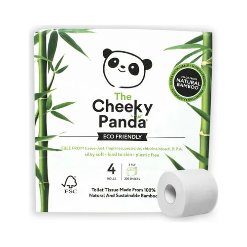 Cheeky Panda Toaletni papir - 4 zvitki x 200 listov