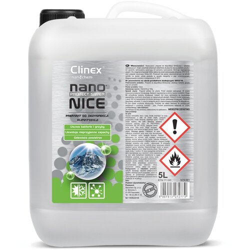 Clinex Tekoče dezinfekcijsko sredstvo za odstranjevanje gliv iz klimatskih in prezračevalnih naprav Nano Protect Silver Nice 5L, (21389148) Cene