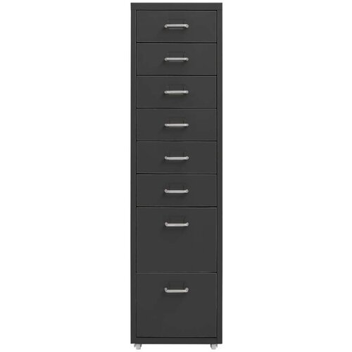VidaXL mobilni ormarić za spise antracit 28 x 41 x 109 cm metalni Slike
