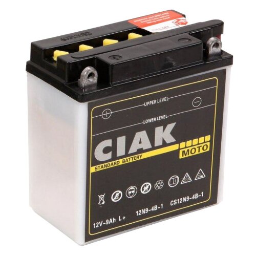 CIAK Akumulator 12V-9Ah STARTER MOTO L+12N9-4B Slike