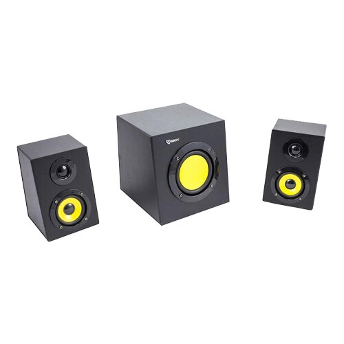 S Box SBOX zvučnici SP-4100 2.1 (Crni/Žuti) 2.1 12W 80Hz-16KHz 75dB Slike