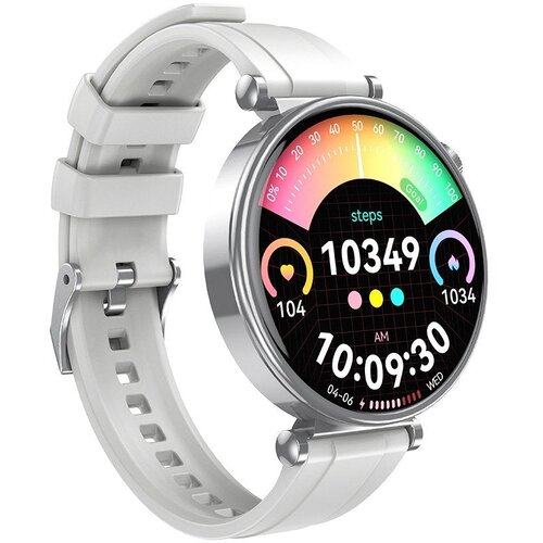 XO GT4 Mini AMOLED Silver pametni sat 1,32&amp;quot; 466&amp;times;466, Bluetooth pozivi, IP68 Slike