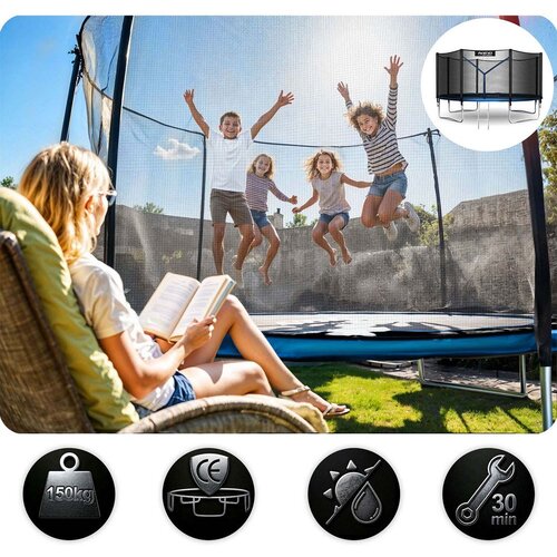  Vrtni trampolin Neo-Sport 15 ft / 465 cm s vanjskom za&amp;scaron;titnom mrežom i ljestvama Slike
