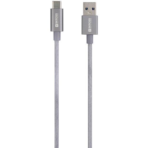 Skross USB kabel USB 3.2 gen. 1 (USB 3.0) USB-A vtič 1.20 m space siva okrogel\, prilagodljiv\, polimerna prevleka SKCA0012A-C120CN, (20416309) Cene
