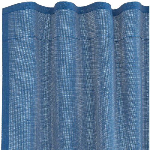 Voile zavjese s džepovima za &amp;scaron;ipke 2 kom. kraljevsko plave Plava 140 x 140 cm Slike