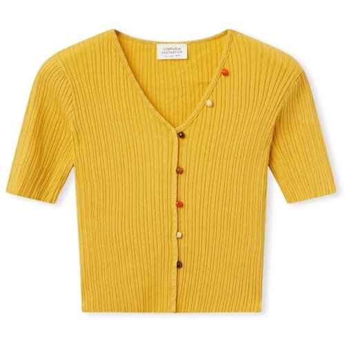 Compania Fantastica Topi &amp;amp; Bluze COMPA&amp;Ntilde;IA FANT&amp;Aacute;STICA Top 10218 - Yellow Rumena Slike