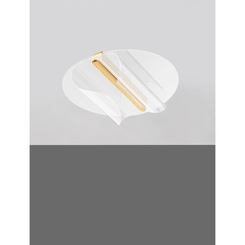 Nova Luce Aluminijasta LED zatemnitvena stropna svetilka v zlati barvi 55x45 cm Valentin &amp;ndash; Slike